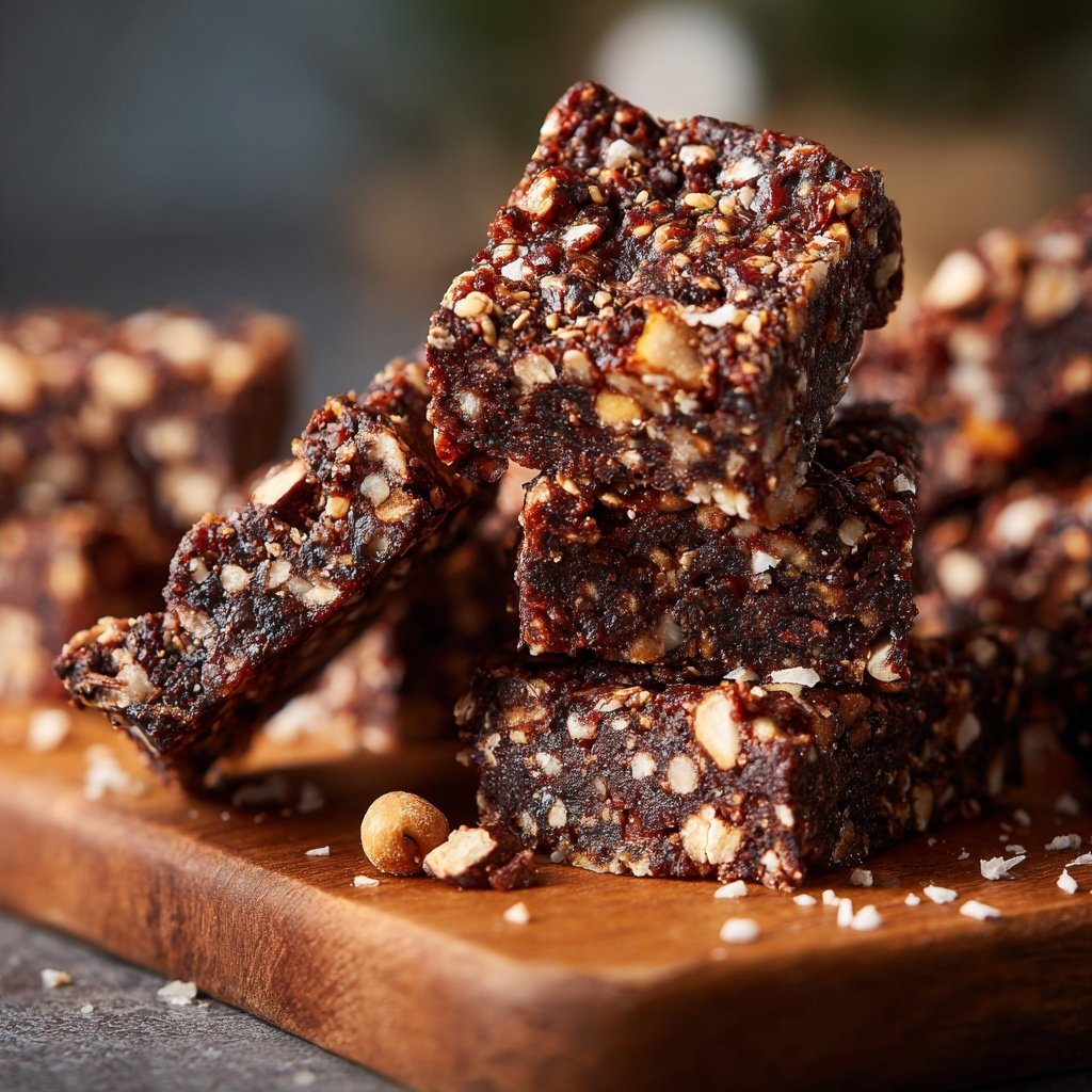 Chocolate Coconut Date Energy Squares