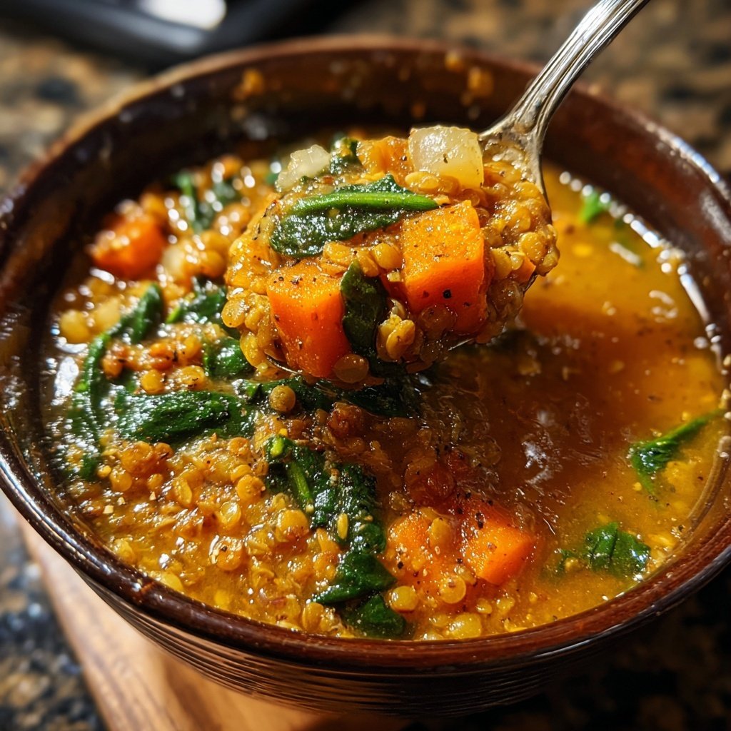 Healthy Crockpot Lentil Soup
