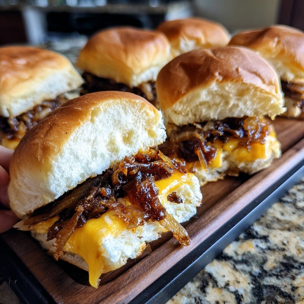 Caramelized Onion Sliders