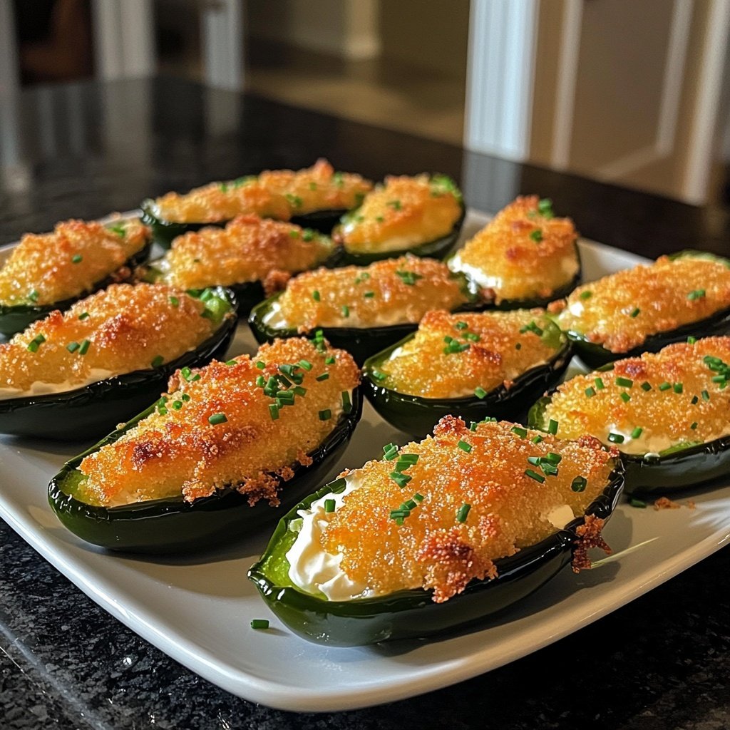 Jalapeno Poppers with Cream Cheese and Chives