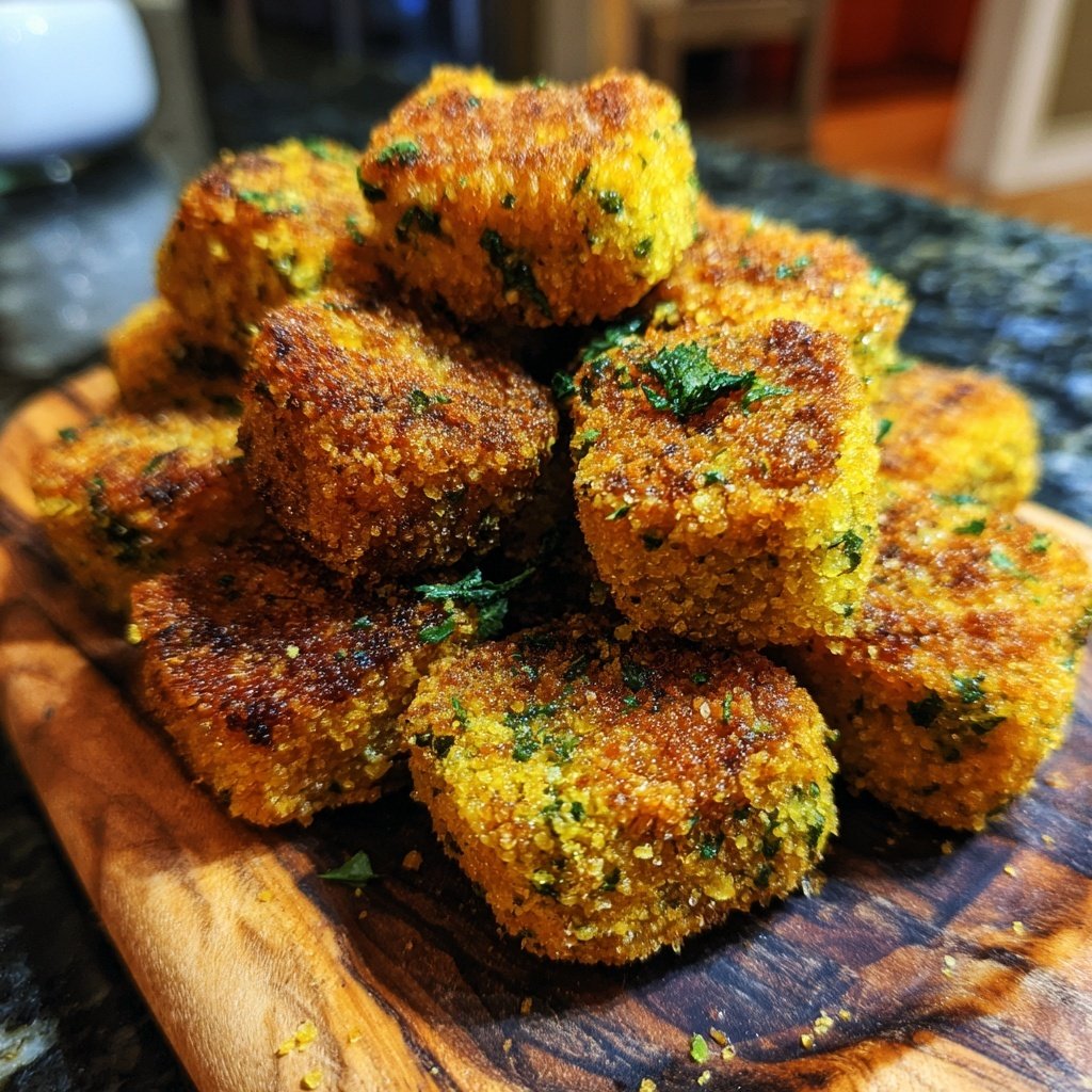 Crispy Polenta Veggie Nuggets