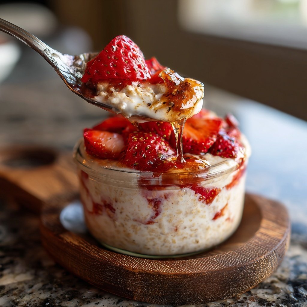 Strawberry Cheesecake Overnight Oats