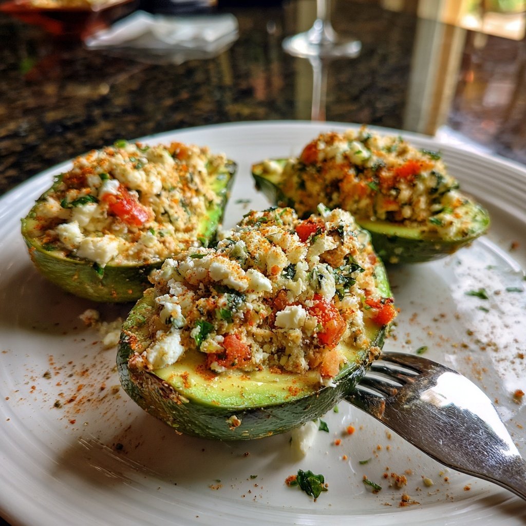 Mediterranean Tuna Stuffed Avocados