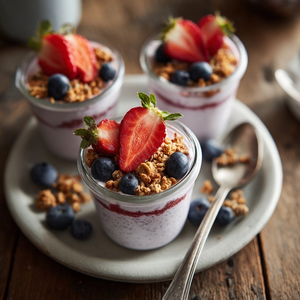 Berry Chia Yogurt Breakfast Cups