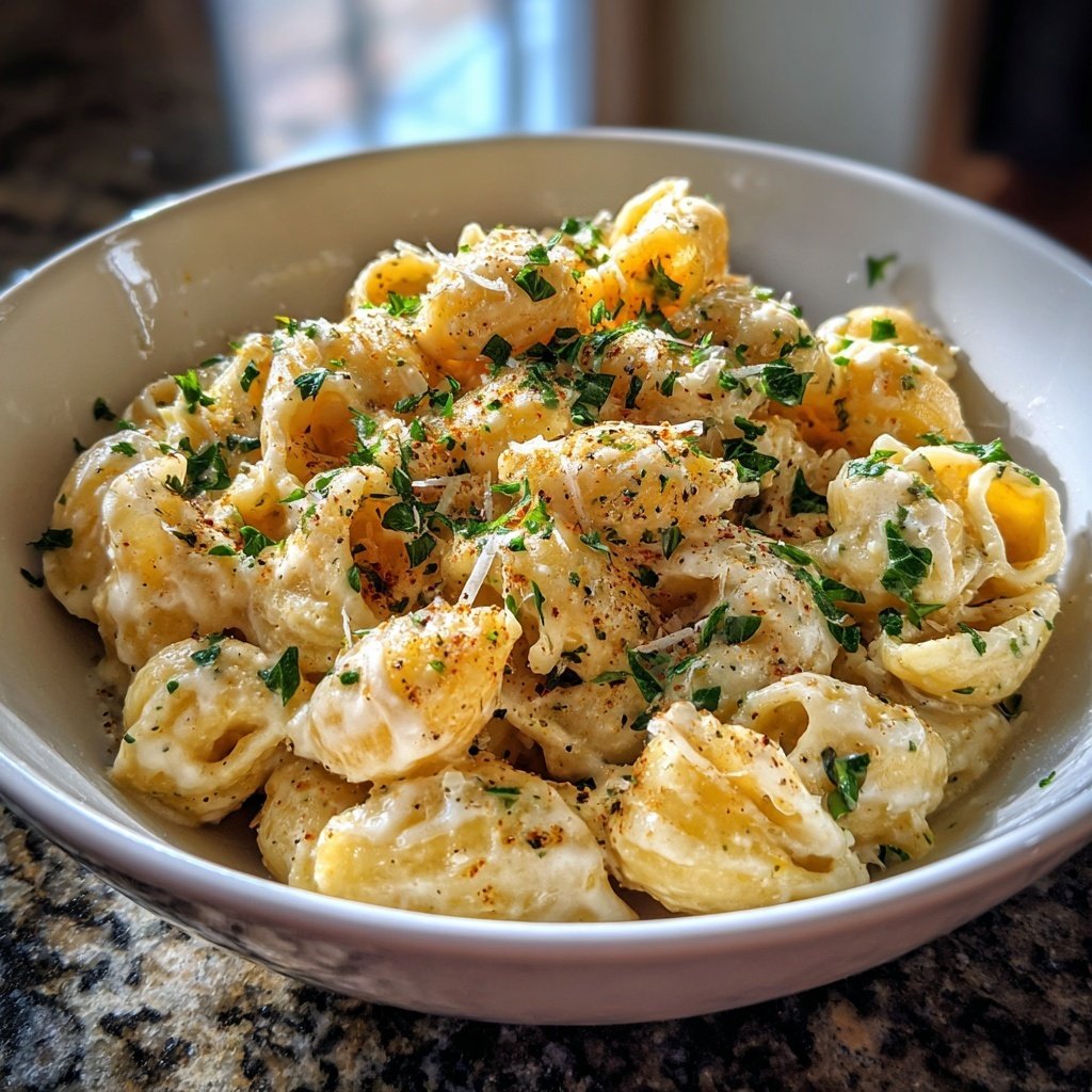 Creamy Lemon White Bean Pasta Bowl
