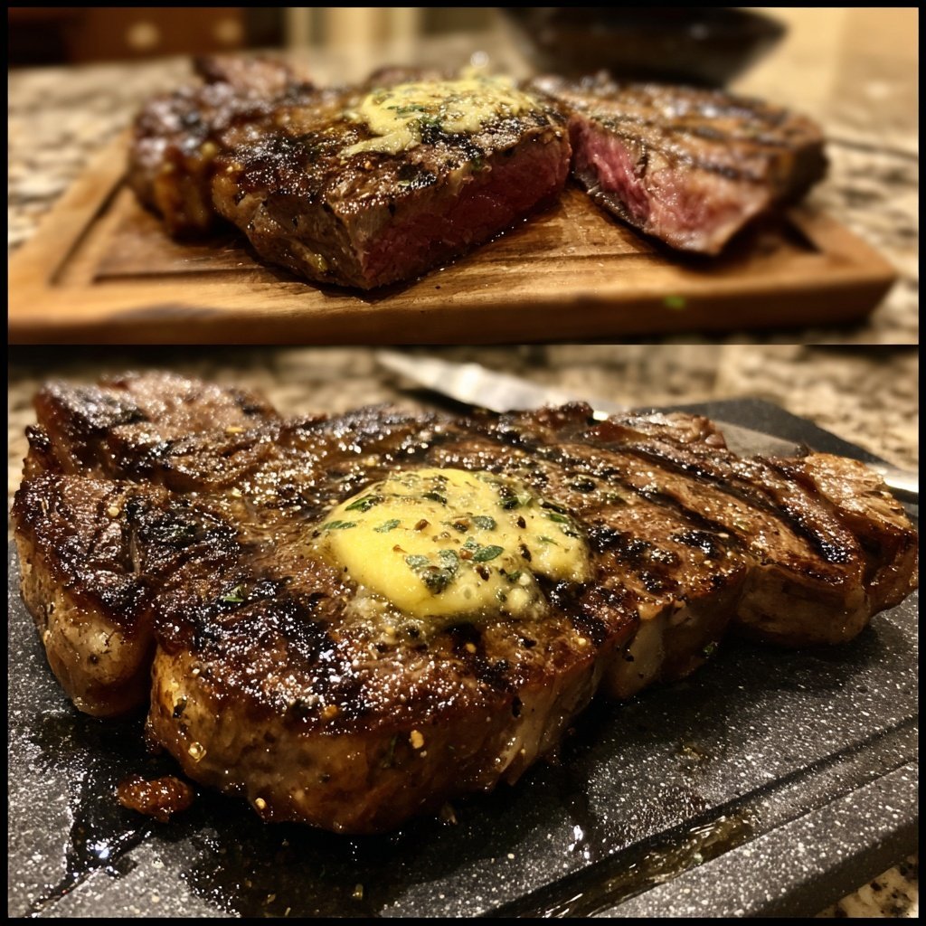 Steak with Truffle Butter