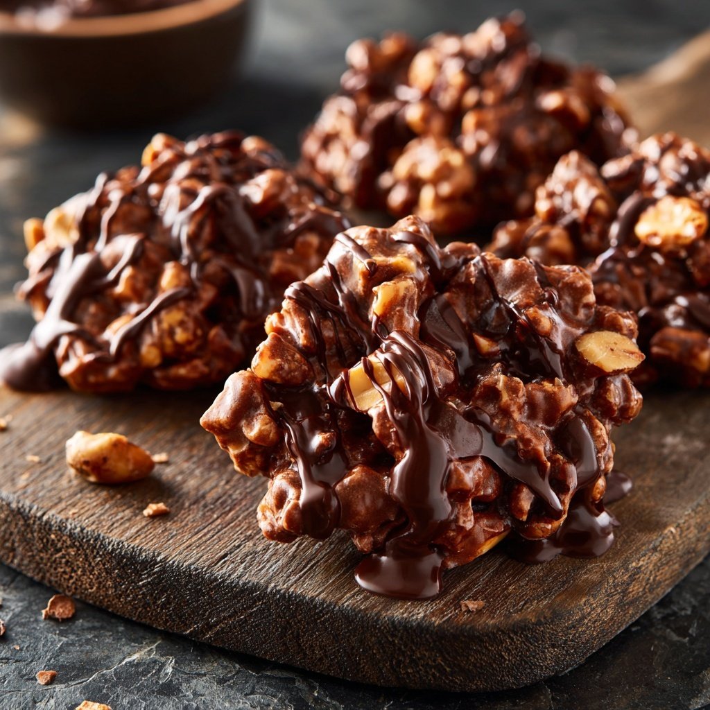 Super Bowl Desserts Chocolate Peanut Clusters