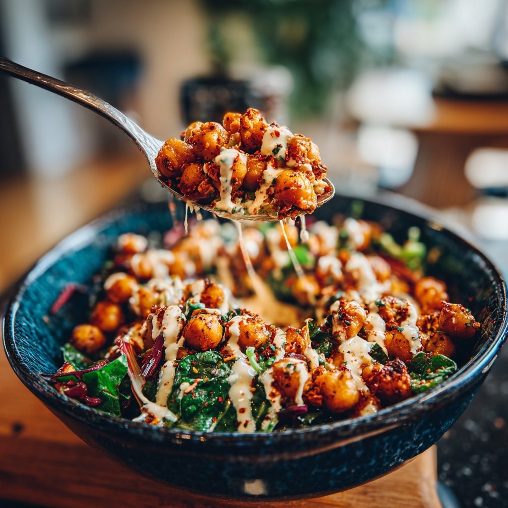Smoky Roasted Chickpea Bowl