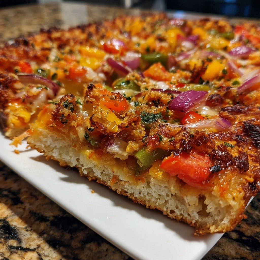 Super Bowl Food Sheet Pan Veggie Pizza
